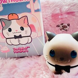 Buy 1 get 1 free Cute Cat Figurine with Blue Eyes